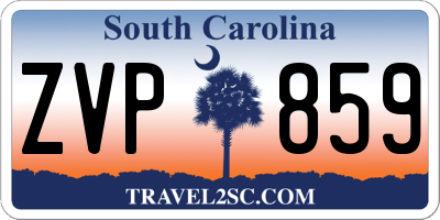 SC license plate ZVP859