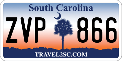 SC license plate ZVP866