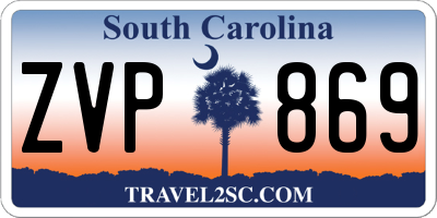 SC license plate ZVP869