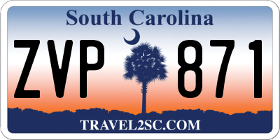 SC license plate ZVP871