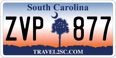SC license plate ZVP877