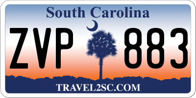 SC license plate ZVP883