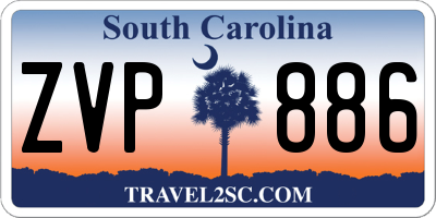SC license plate ZVP886