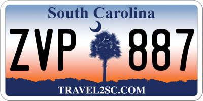 SC license plate ZVP887