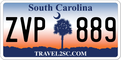 SC license plate ZVP889