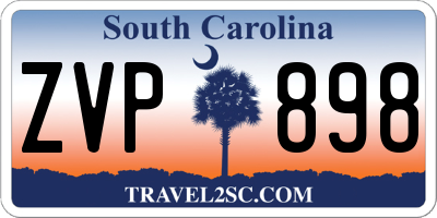 SC license plate ZVP898