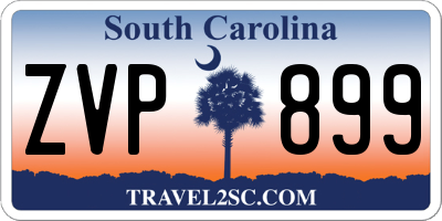SC license plate ZVP899