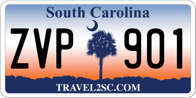 SC license plate ZVP901