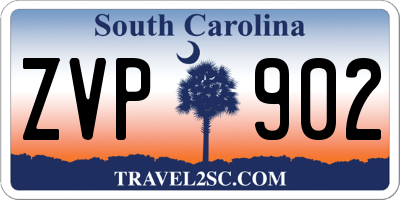 SC license plate ZVP902
