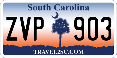 SC license plate ZVP903
