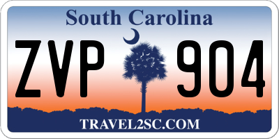SC license plate ZVP904