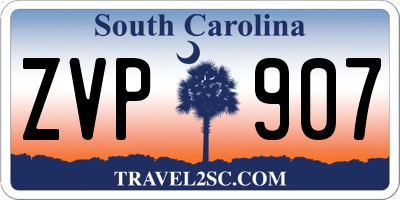 SC license plate ZVP907