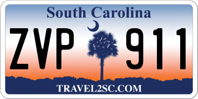 SC license plate ZVP911