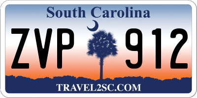 SC license plate ZVP912