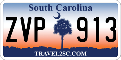 SC license plate ZVP913