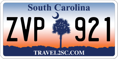 SC license plate ZVP921