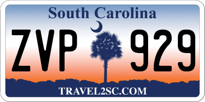 SC license plate ZVP929