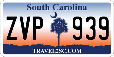 SC license plate ZVP939