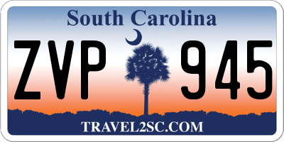 SC license plate ZVP945