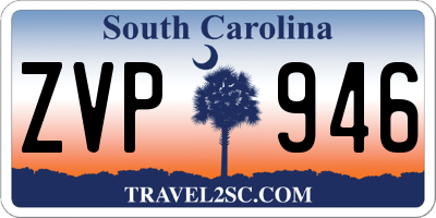SC license plate ZVP946