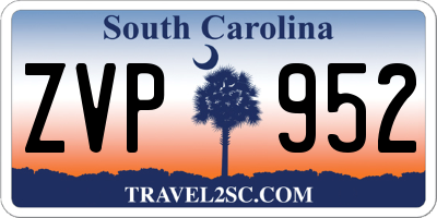 SC license plate ZVP952