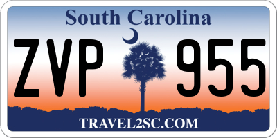 SC license plate ZVP955
