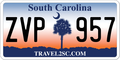 SC license plate ZVP957