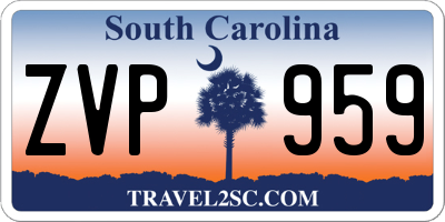SC license plate ZVP959