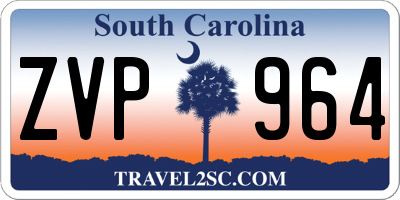 SC license plate ZVP964