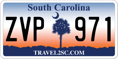 SC license plate ZVP971