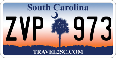 SC license plate ZVP973