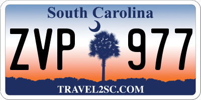 SC license plate ZVP977