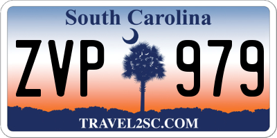 SC license plate ZVP979