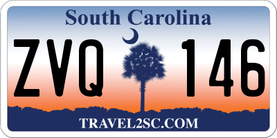 SC license plate ZVQ146
