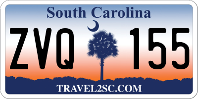 SC license plate ZVQ155