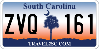 SC license plate ZVQ161