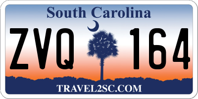 SC license plate ZVQ164