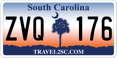 SC license plate ZVQ176