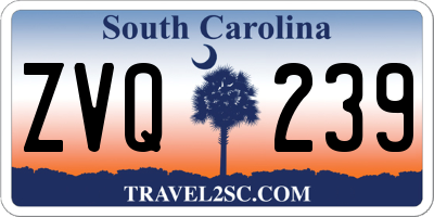 SC license plate ZVQ239