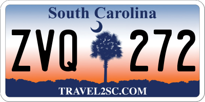 SC license plate ZVQ272