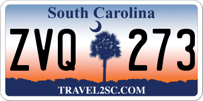 SC license plate ZVQ273