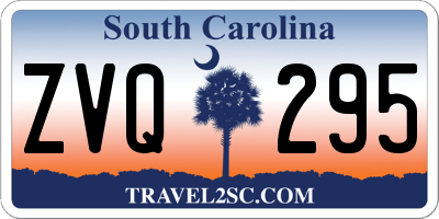 SC license plate ZVQ295