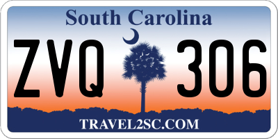 SC license plate ZVQ306