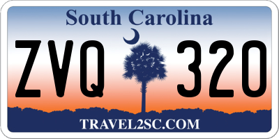 SC license plate ZVQ320