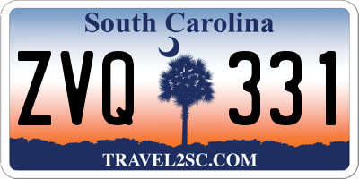 SC license plate ZVQ331