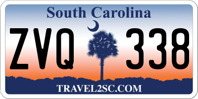 SC license plate ZVQ338
