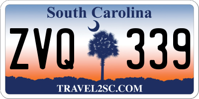 SC license plate ZVQ339