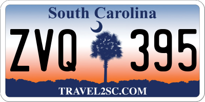 SC license plate ZVQ395