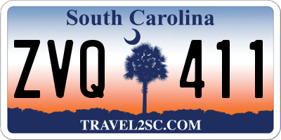 SC license plate ZVQ411