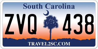 SC license plate ZVQ438